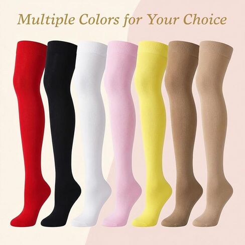 MESU Women Thigh High Socks Over Knee Socks Long Knee High in Saudi Arabia