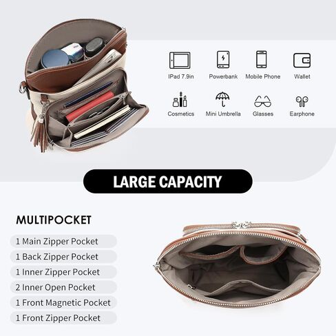 FALAN MULE Leather Crossbody Bags for Women Trendy Hobo Purses Shoulder Handbags in Saudi Arabia