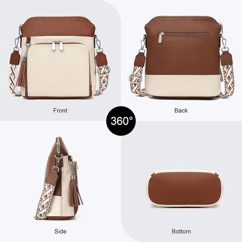 FALAN MULE Leather Crossbody Bags for Women Trendy Hobo Purses Shoulder Handbags in Saudi Arabia