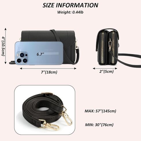 TANTOMI Small Crossbody Bag for Women Vegan Leather Cell Phone Purse Crossbody Wallet with Adjustable Strap in Saudi Arabia