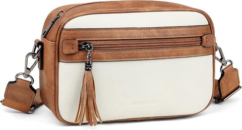 MASINTOR Crossbody Purses for Women Vegan Leather, Travel Purse Shoulder Handbag with Adjustable Strap and Tassel in Saudi Arabia