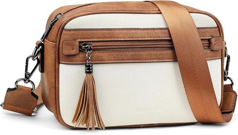 MASINTOR Crossbody Purses for Women Vegan Leather, Travel Purse Shoulder Handbag with Adjustable Strap and Tassel in Saudi Arabia