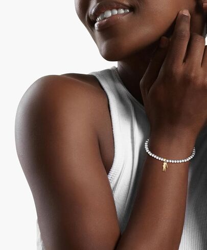 Lacoste Orbe Women's Steel Beads Elastic Jewelry Bracelet, Elegant and Simple in Kuwait