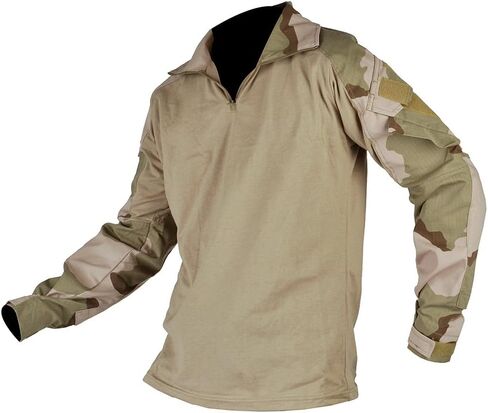 DLP Gen 3 Combat Shirt – Tactical Military Hiking, Fishing, Long Sleeve Camo Shirt for Men - Compatible with Elbow Pads in Saudi Arabia