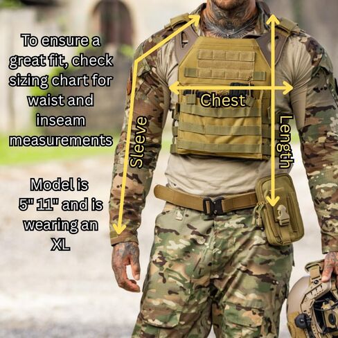 DLP Gen 3 Combat Shirt – Tactical Military Hiking, Fishing, Long Sleeve Camo Shirt for Men - Compatible with Elbow Pads in Saudi Arabia