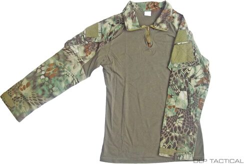 DLP Gen 3 Combat Shirt – Tactical Military Hiking, Fishing, Long Sleeve Camo Shirt for Men - Compatible with Elbow Pads in Saudi Arabia