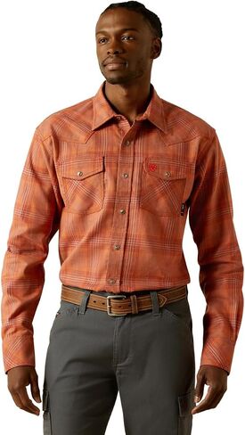 قميص عمل رجالي من ARIAT Fr Wayne Retro Fit Snap in Kuwait