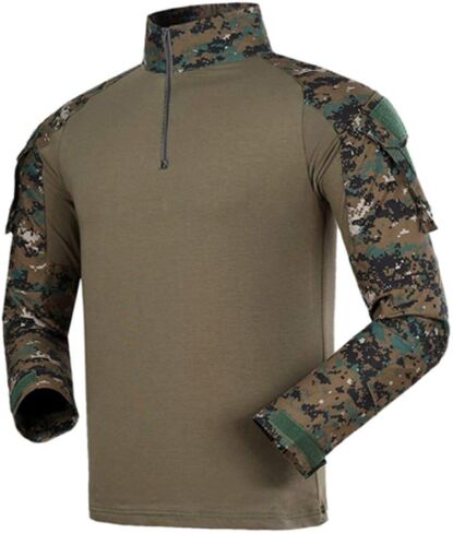 DLP Gen 3 Combat Shirt – Tactical Military Hiking, Fishing, Long Sleeve Camo Shirt for Men - Compatible with Elbow Pads in Saudi Arabia