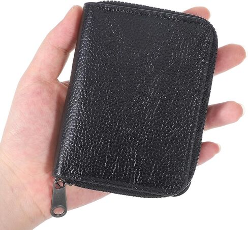 RFID Cards Case Wallet Credit Card Holder Zipper Wallet Women Small Card Cases Holder Compact Size KeyChain Wallets Business Cards Holders for Women Men in Saudi Arabia