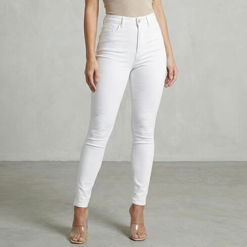 Womens Stretch Skinny Jeans Slim Fit Mid Rise Comfort Denim Pants for Casual Daily Wear in Kuwait