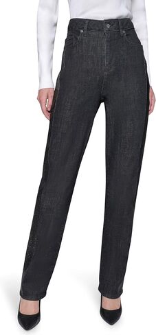 Karl Lagerfeld Women's Straight Essential Sequin Side Stripe Denim in Saudi Arabia