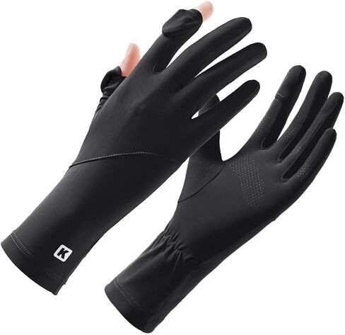 Driving-Gloves-Women UV-Sun-Protection UPF Silk-Thin-Gloves Fullfingers Non-Slilp Touchscreen Outdoor Cycling in Saudi Arabia