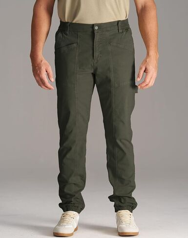 CHRONOLINE Men's Tapered Jogger Stretch Twill Cotton Work Pants for Men Workwear Carpenter Jeans Casual Cargo Pants in Kuwait