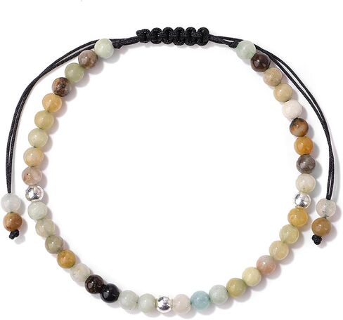 Rose Quartz Bracelets for Women 4mm Adjustable Rose Quartz Bracelet Healing Gemstone Bracelets Natural Stone Crystal Bracelet Yoga Healing Power Energy Gifts in Kuwait