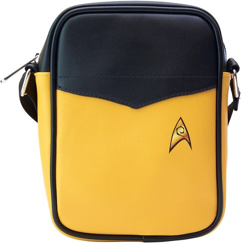 Buckle-Down Star Trek Vegan Leather Crossbody Bag with Adjustable Strap, Crew Suit in Kuwait
