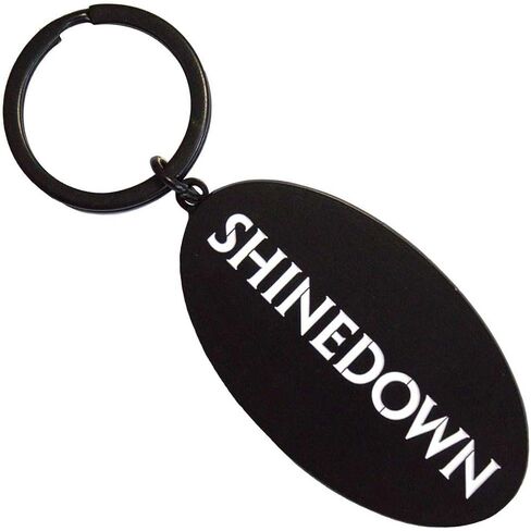 منتجات Rock Off مرخصة رسميًا سلسلة مفاتيح معدنية تحمل شعار Shinedown Text in Kuwait