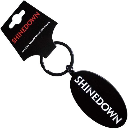 منتجات Rock Off مرخصة رسميًا سلسلة مفاتيح معدنية تحمل شعار Shinedown Text in Kuwait