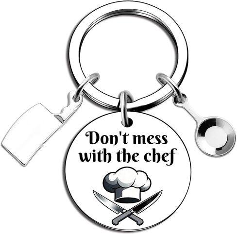 Chef Gifts For Men Women Cooking Gifts For Men Women Cooks Funny Keychain Gift For Bakers Culinary Gift For Chefs Restaurant Workers Culinary Students Don'T Mess With The Chef in Kuwait