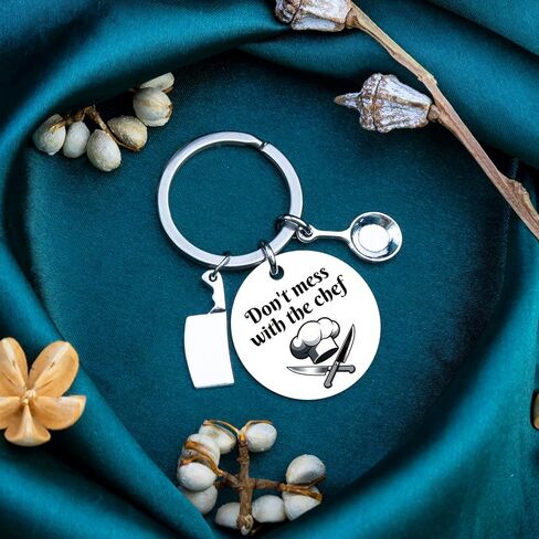 Chef Gifts For Men Women Cooking Gifts For Men Women Cooks Funny Keychain Gift For Bakers Culinary Gift For Chefs Restaurant Workers Culinary Students Don'T Mess With The Chef in Kuwait