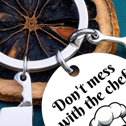 Chef Gifts For Men Women Cooking Gifts For Men Women Cooks Funny Keychain Gift For Bakers Culinary Gift For Chefs Restaurant Workers Culinary Students Don'T Mess With The Chef in Kuwait