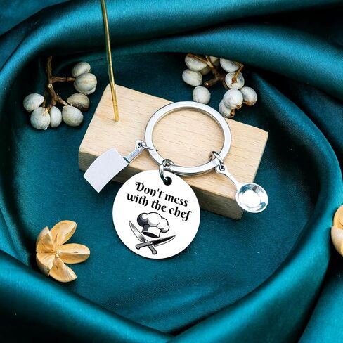 Chef Gifts For Men Women Cooking Gifts For Men Women Cooks Funny Keychain Gift For Bakers Culinary Gift For Chefs Restaurant Workers Culinary Students Don'T Mess With The Chef in Kuwait