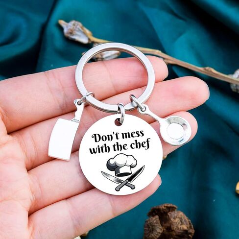 Chef Gifts For Men Women Cooking Gifts For Men Women Cooks Funny Keychain Gift For Bakers Culinary Gift For Chefs Restaurant Workers Culinary Students Don'T Mess With The Chef in Kuwait