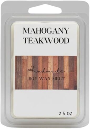 Mahogany - Teak - Woodsy Soy Wax Melt/Scented Melt- Maximum Scented Wax Cubes/Melts- 1 Pack -2.5 Ounces- 6 Cubes in Kuwait