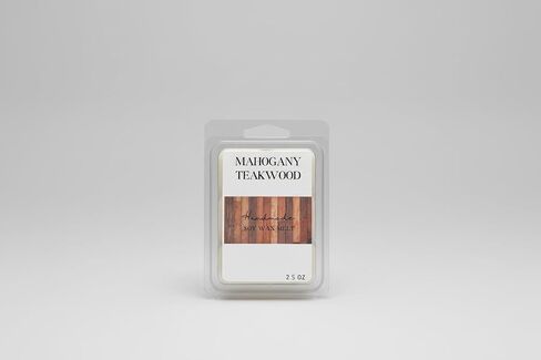 Mahogany - Teak - Woodsy Soy Wax Melt/Scented Melt- Maximum Scented Wax Cubes/Melts- 1 Pack -2.5 Ounces- 6 Cubes in Kuwait