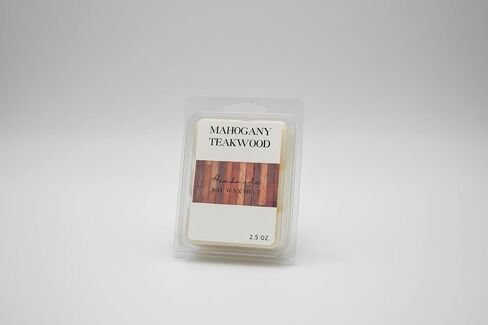 Mahogany - Teak - Woodsy Soy Wax Melt/Scented Melt- Maximum Scented Wax Cubes/Melts- 1 Pack -2.5 Ounces- 6 Cubes in Kuwait