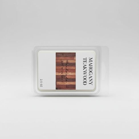 Mahogany - Teak - Woodsy Soy Wax Melt/Scented Melt- Maximum Scented Wax Cubes/Melts- 1 Pack -2.5 Ounces- 6 Cubes in Kuwait