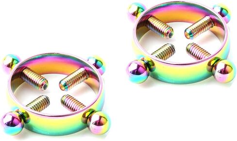 2Pcs Round Body Clamps for Women Stainless Steel Non-Piercing Rings Clip Body Jewelry in Saudi Arabia