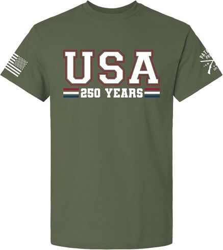 Patriot Pride Men’s Graphic T-Shirt – USA 250 Years Anniversary Design in Kuwait
