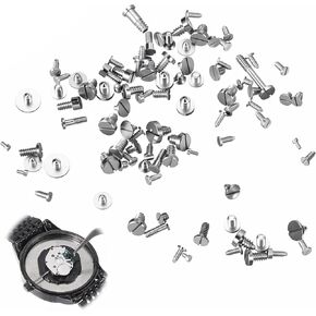 100PCS Watch Screws Watch Battery Clamp Screws Assortment Kit | Micro screws replaces old battery clamp screw in watches for watchrepair and watchmaking in Saudi Arabia