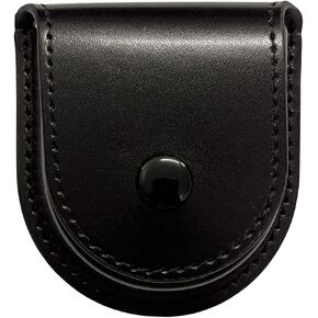ShoppeWatch Pocket Watch Case with Chain | Pocket Watch Holster for Belt | PU Leather Case Waist | Leather Coin Purse | Small Coin Pouch Black - PWC68BK in Kuwait