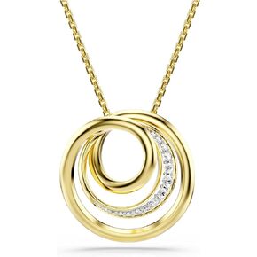 Swarovski Hyperbola necklace, Round cut, White, Gold-tone plated in Kuwait