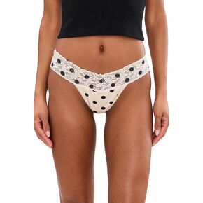 hanky panky Printed Supima® Cotton Original Rise Thongs in Kuwait