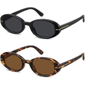 Oval sunglasses For Women Fashion Small Frame 90s Retro Sun Glasses Trendy UV400 Eyewear in Saudi Arabia