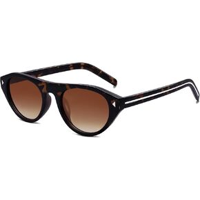Haqptul Retro Oval Cat Eye Sunglasses for Women Trendy Small Narrow Frame Shades Vintage in Kuwait