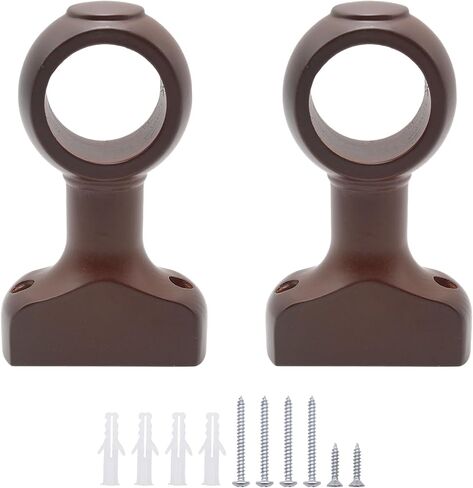 Window Hardware Rod Holders, Wood Curtain Rod Holder Pole with Expansion Tube and Screw in Saudi Arabia
