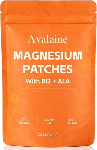 Avalaine Magnesium Patches, Skin Care Patch, Relaxes Muscles for deep, restful Sleep 30 Patches in Kuwait