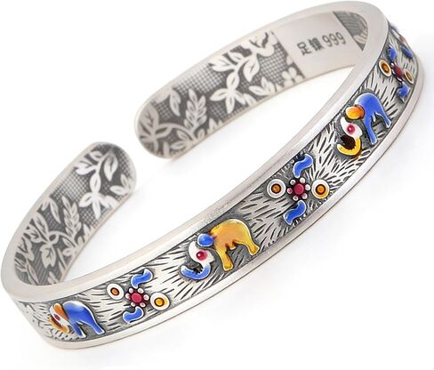 Sterling Silver Bracelet, S925 Adjustable Open Cuff, Stackable Bangle, Silver, 6.4-9 Inches, Italian Handmade Jewelry Gift for Women in Saudi Arabia