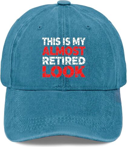 This is My Almost Retired Look Hats for Womens Funny Washed Distressed Baseball in Kuwait