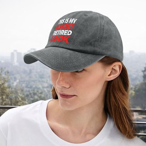 This is My Almost Retired Look Hats for Womens Funny Washed Distressed Baseball in Kuwait