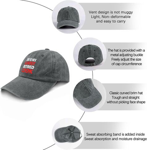 This is My Almost Retired Look Hats for Womens Funny Washed Distressed Baseball in Kuwait