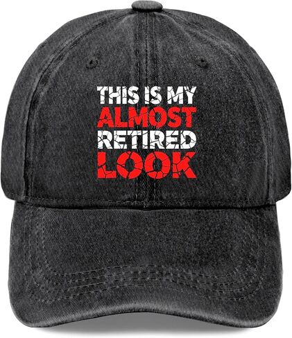 This is My Almost Retired Look Hats for Womens Funny Washed Distressed Baseball in Kuwait