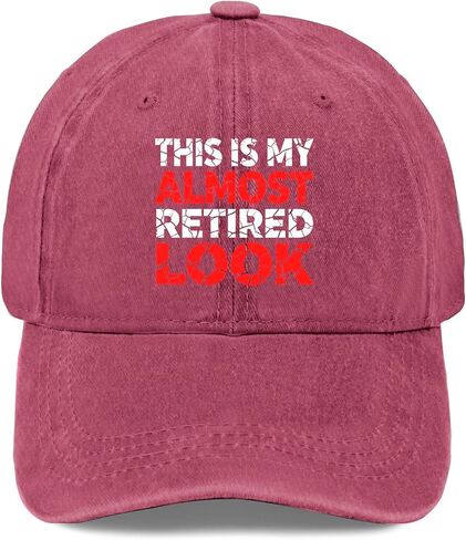This is My Almost Retired Look Hats for Womens Funny Washed Distressed Baseball in Kuwait
