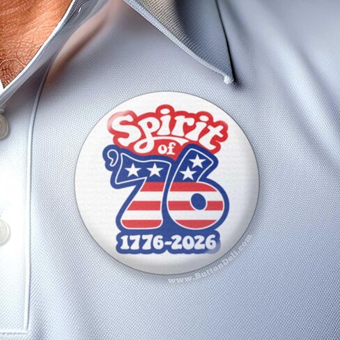 BUTTON DELI Buttons 25pcs, United States of America Semiquincentennial 1776 2026 - Bulk Novelty Pins - Assorted Designs 780 in Saudi Arabia