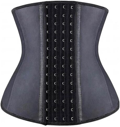 YIANNA Waist Trainer for Women Latex Underbust Waist Corsets Cincher Hourglass Body Shaper 4 Hooks in Saudi Arabia