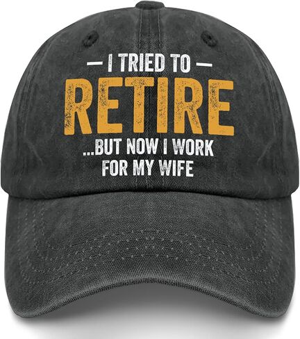 Weiweiwu I Tried to Retire but Now i Work for My Wife Ball caps Vintage Cotton Washed Baseball Caps in Saudi Arabia
