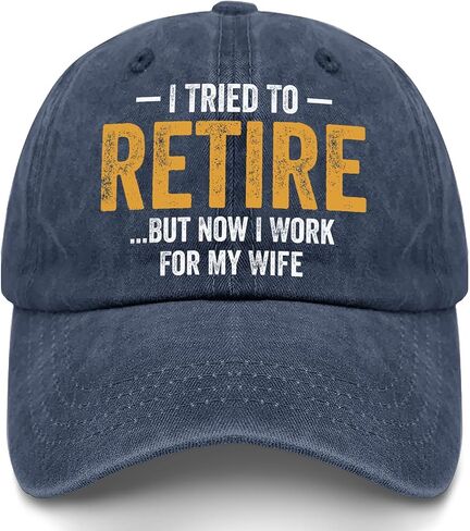 Weiweiwu I Tried to Retire but Now i Work for My Wife Ball caps Vintage Cotton Washed Baseball Caps in Kuwait